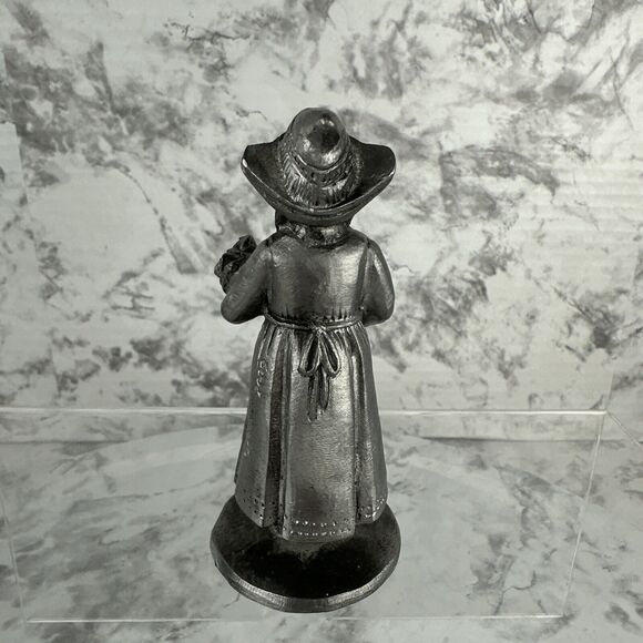 2009 Michael Ricker Dutch Netherlands Pewter Figurines Boy & Girl Holding Tulips - Picture 10 of 13